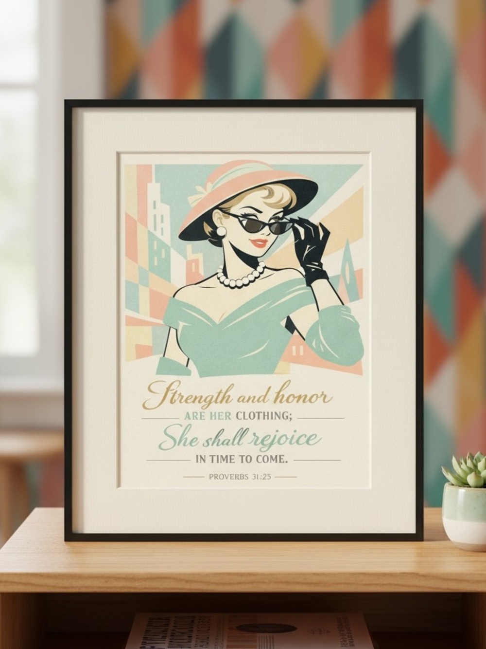 DDS Art Print, 8x10, Bible Verse, Paper Print, Unframed, Woman Series